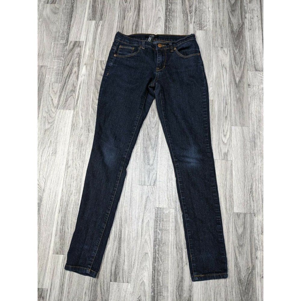 Forever‎ 21 Womens Blue Dark Wash Light Weight Stretchy Skinny Jeans Sz 24